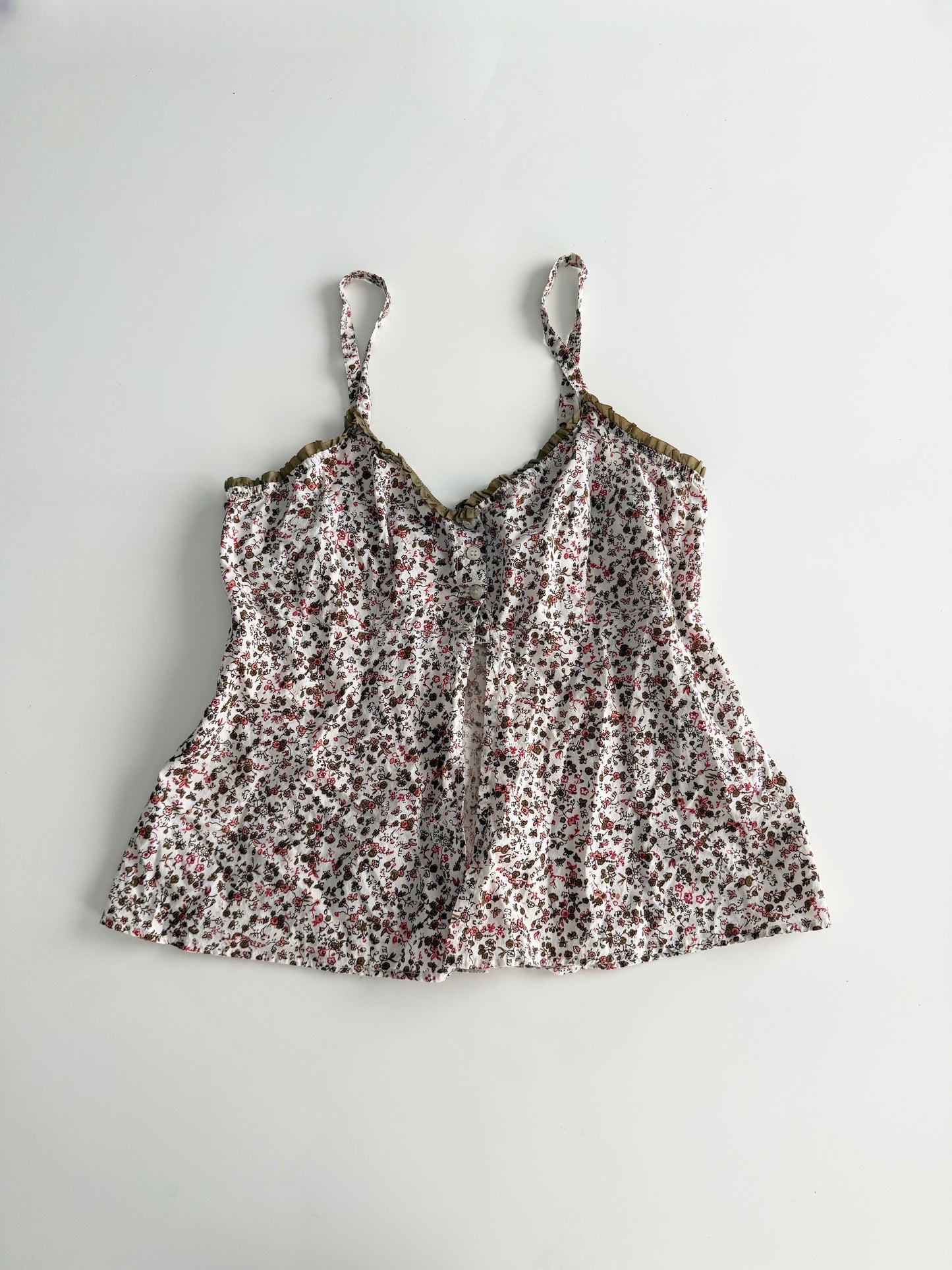 Angie floral babydoll open front camisole