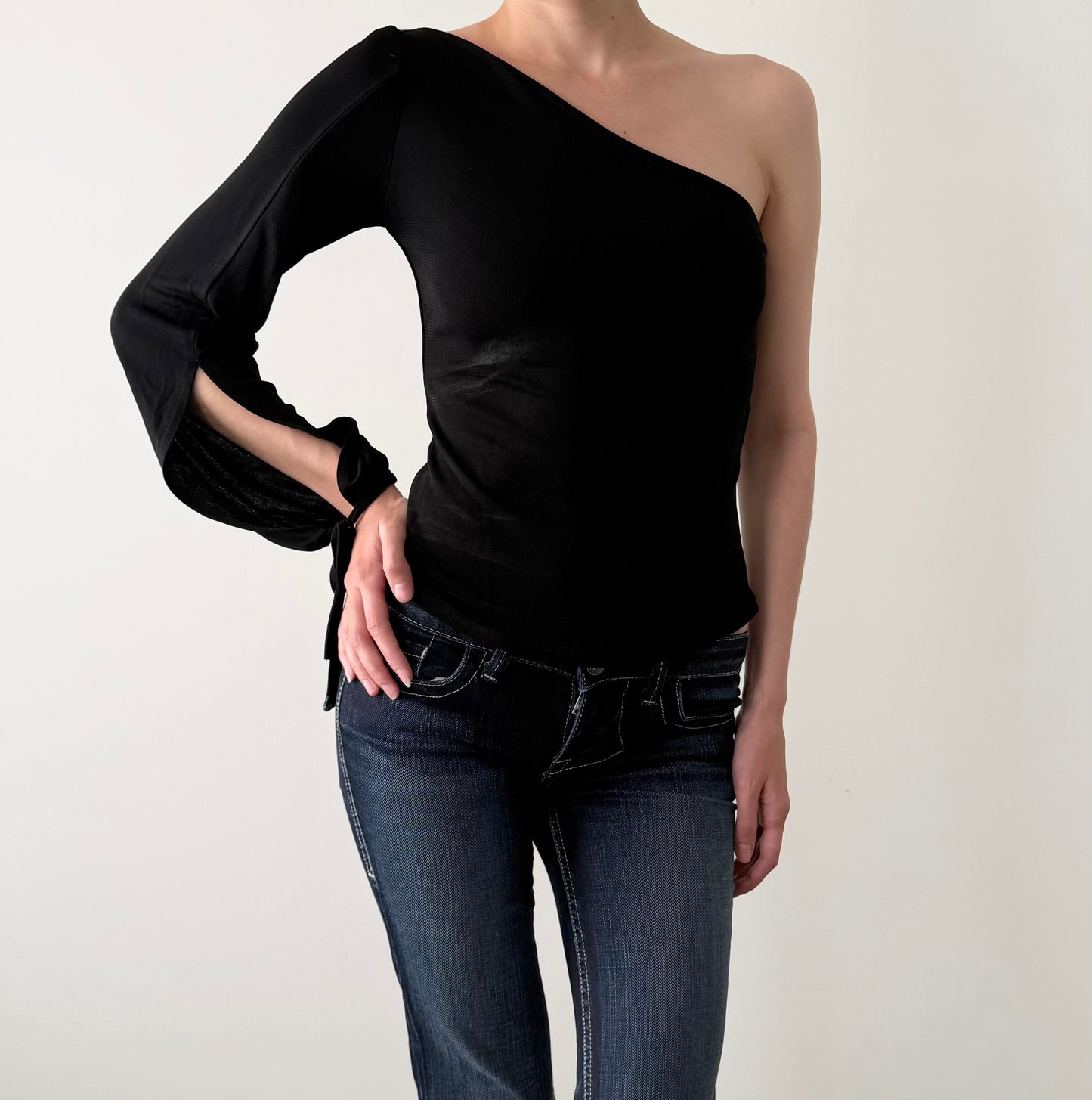 Zara one sleeve blouse