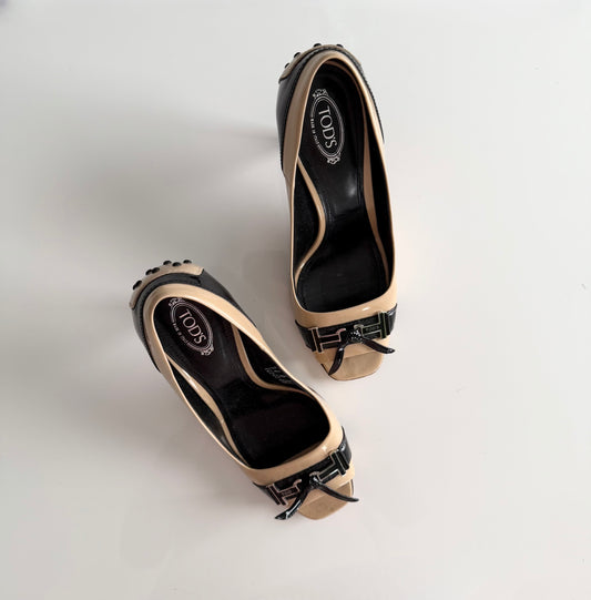 Tods patent leather high heels