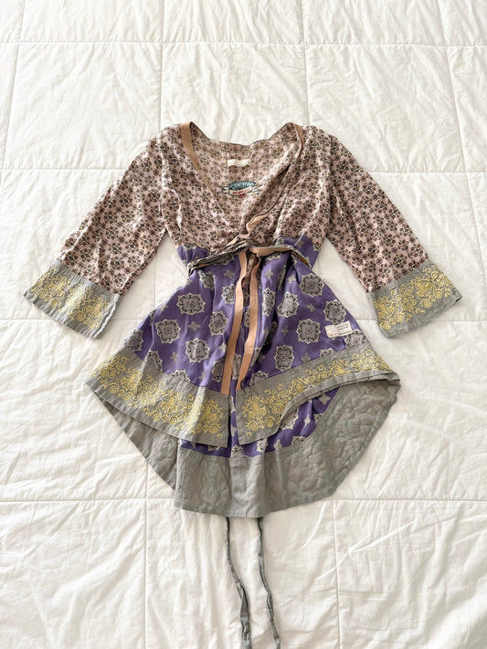 Odd Molly floral embroidery 100% silk blouse