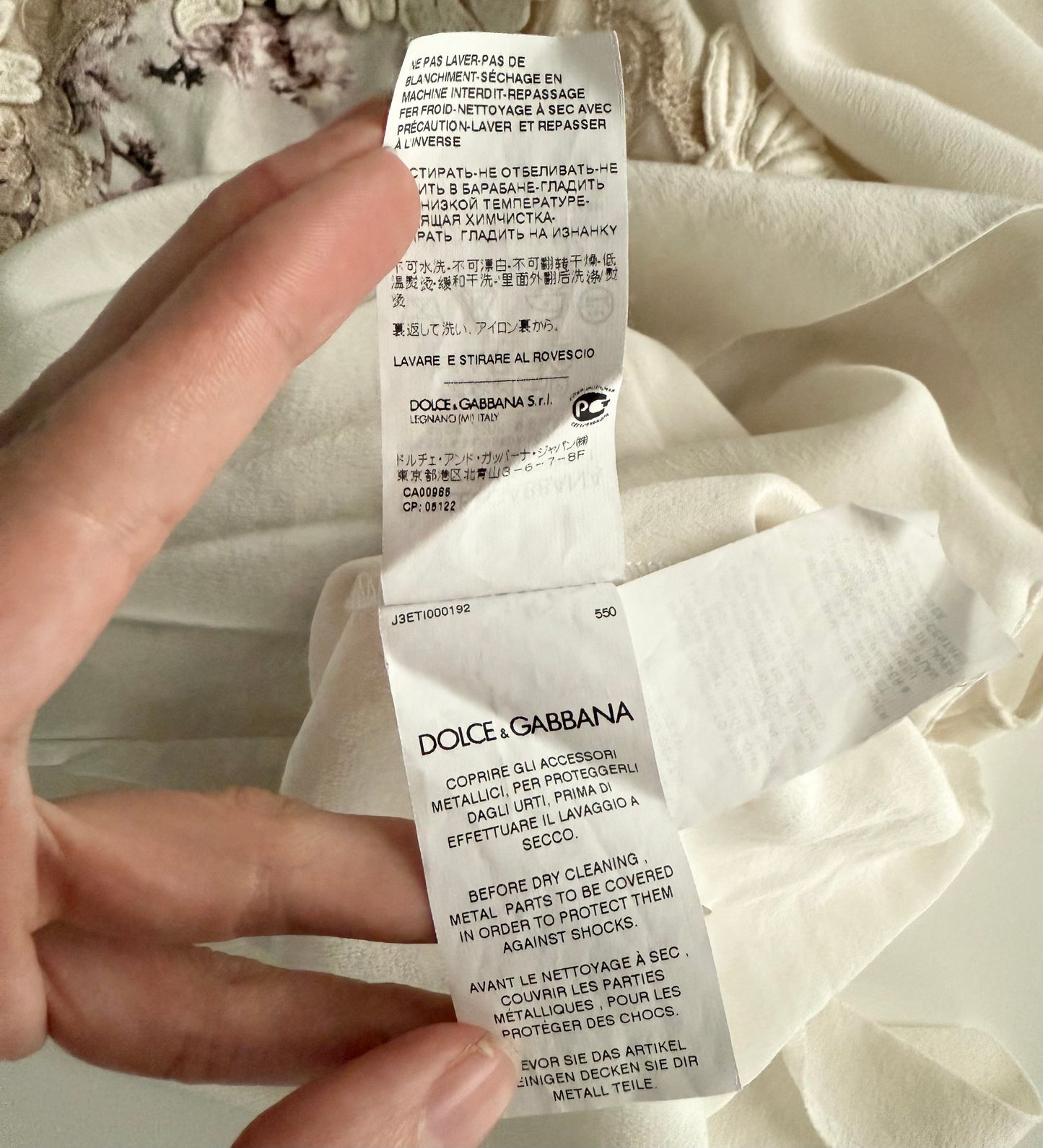 Dolce & Gabbana lace detail blouse